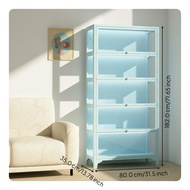 Display Cabinet Glass Doors Ample Storage particles Protection Living Room Showcase