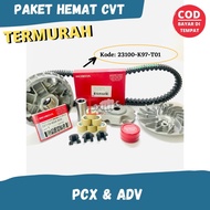 ONE PACKAGE OF CVT ROLLER HOUSING PCX, VANBELT V-BELT PCX K97 & FAN ROLLER PCX CODE K97 ok