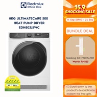 Electrolux EDH803J5WC 8kg Heat Pump Dryer with SensiCare & Hygienic Drying | 2y Warranty