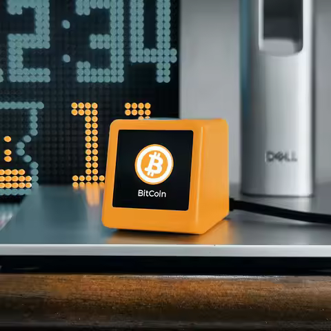 GeekMagic WiFi Weather Clock, Stocks, Exchange Rates BitCoin Cryptocurrency Price Tracker Display
