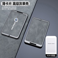 Volvo Em90 Car Key Case 2024 Ex30 NFC Induction Card Holder Shell Zinc Alloy Leather Material Drivin
