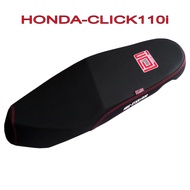 เบาะแต่ง เบาะปาด เบาะรถมอเตอร์ไซด์สำหรับ HONDA-CLICK110i คริก110i หนังด้าน ด้ายแดง งานเทพ