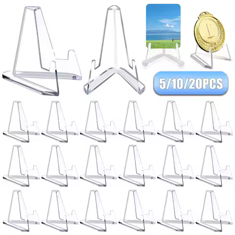 Card Display Stand Card Stand Clear Acrylic Coin Display Easel Holder Baseball Sports Card Stand Tra