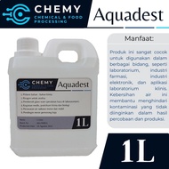 Aquadest 1 Liter - Aquadest Distilled Water - Pure Water - Air Suling 