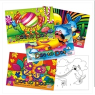 Dot to dot preschool activity book colouring pad colouring book