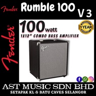 Fender Rumble 100 V3 100-watt 1x12 Guitar Bass Combo Amplifier