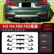Suitable for 2014-2019 BMW 3 Series M3 M4 F80 F81 F82 F83 Rear Lip Tail Lip Spoiler Modification