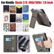 For Kindle Oasis 2 3  7.0''  Handheld Style Oasis 9th 10th E-Reader Holder Card Slot Magnetic Protec