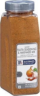 McCormick Culinary Savory Fajita Seasoning & Marinade Mix, 24 oz - One 24 Ounce Container of Fajita 