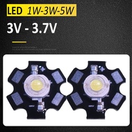 TRI Led Bulb, Led Chip 3V-3.7V (1W, 3W, 5W) Led Bulb Replaces Flashlight, Decorative Light, Aquarium