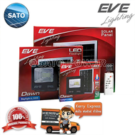 โคมฟลัดไลท์โซล่าเซลล์ LED 60 วัตต์ Daylight EVE LIGHTING รุ่น Dawn 60W ขนาด 14 x 16 x 5 ซม. พร้อมรีโ