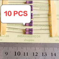 UNGU 10 PCS PURPLE 330R 1/2W 1% copper feet resistor 330 r 1/2 watt 330 ohm 1/2 w 1/2watt 1 percent 