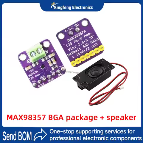 Max98357 I2S 3W Class D Amplifier Breakout Interface Dac Decoder Module Filterless Audio Board For R