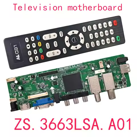 New LCD TV motherboard ZS.3663LSA.A01 ZS.S663.A01R00 Digital standard DVB-T2 DVB-S2 TNT