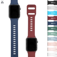 [HOT JUXXKWIHGWH 514] สายซิลิโคน Lebanda สำหรับ Apple Watch Series 7 6 SE 5 4 3 2 Sport Band สำหรับ IWatch 41 45มม. แฟชั่นการออกแบบหัวเข็มขัดข้อมือ