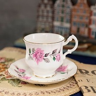 英國Royal Adderley粉玫瑰細骨瓷/精緻骨瓷茶杯組