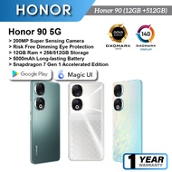 HONOR 90 5G Smartphone 19(12+7)GB+256/512GB | 200MP Camera | 3840Hz PWM Dimming | 5000mAh | 7 Gen 1 Accelerated Edition
