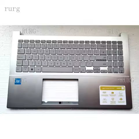R+ for Asus Vivobook G0 E1504G E1504GA Palmrest UK Keyboard Top Case SLVR 13N1-H2A0221