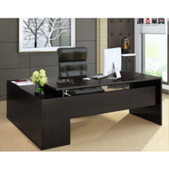 180x140x75cm ONLY Boss director manager WOODEN BLACK HITAM DESK Modern Design Furniture Computer Tab