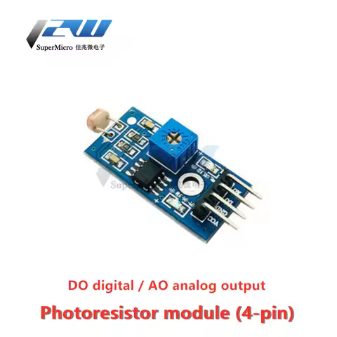 Photoresistor sensor module (4-pin) Photoelectric sensor Light detection light control switch Photor