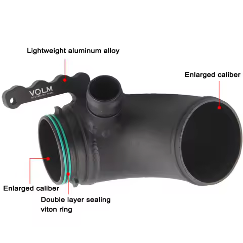 Car Turbo Inlet Outlet Upgrade Pipes Tubes Turbo Muffler Delete For Golf Mk7 Gti Audi A3 8V S3 S1 TT