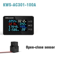 THEBLANC การ KWS-AC301 การ0-100A AC 50-300V AC wattmeter ดิจิตอลโวลต์มิเตอร์แอมมิเตอร์ เครื่องวัดพลั