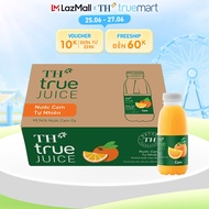 Thùng 24 chai nước trái cây TH true JUICE cam tự nhiên 350 ml (350 ml x 24)