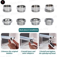 XS  Water Filter Adapter, Metal With Washer Faucet Adapter Set,  18/20/22/24mm To 22mm Faucet Connec