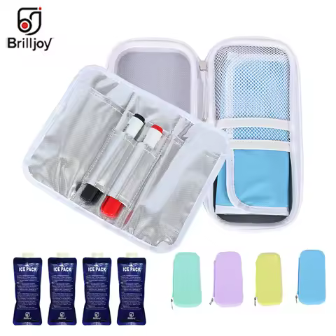 Brilljoy New Insulin Cooler Bag Portable Insulated Diabetic Insulin Travel Case Cooler Box Bolsa Ter