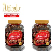 Alfredo Almond Milk Jar 450g - TWIN JAR *COKLAT SUSU KACANG BADAM HALAL* *READY STOCK*