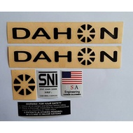Complete SNI folding bike cutting dahon sticker