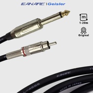 Audio Cable MADE IN JAPAN Extension Jack Akai Mono 6.5mm to 1 RCA - WANG