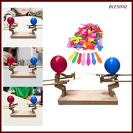 [Blesiya2] Wooden Fencing Puppets Balloon Bamboo Party Favor, DIY Handmade Fast Paced for Kids