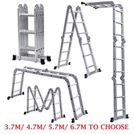 150KG Transformer FOLDABLE MULTI PURPOSE ALLUMINIUM LADDER FOLDING TANGGA LIPAT EVERLAS SUMO KING  T