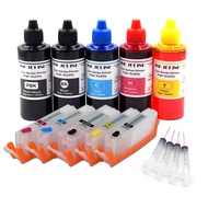 FW 5 Colors PGI 580 581 Refill Ink With Ink Cartridge For Canon PIXMATS705/TR7550/TR8550/TS6150/TS61