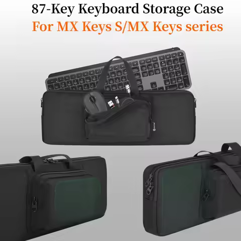 Keyboard Storage Bag For Logitech MX Keys S/MX Keys Series Carrying Case 87-Key Keyboard Case
