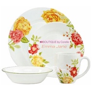 （Ready stock )USA CORELLE boutique  Emma Jane dinner plate luncheon plate 4water mug 2 cereal bowl s
