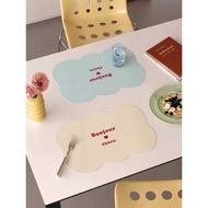 Korean Kitchen Placemat Simple Dopamine pvc Placemat Kitchen Countertop Drain Pad Desktop Protective