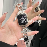 <YZ>Starlight Color Stainless Steel Watch Band for AP PLE Watch Series 8 7 SE 6 5 4 3 2 1 Luxury Met