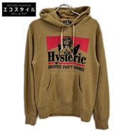 Hysteric Glamour 02203CF07 棕色 GREATEST PARTY SOUNDS 派克大衣連帽衫 S 碼 [二手]