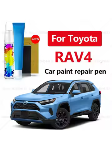 Car Paint Repair Pen For 1994-2025 Toyota RAV4 Paint Scratch Repair Accessories 4PCS White 070 Blue