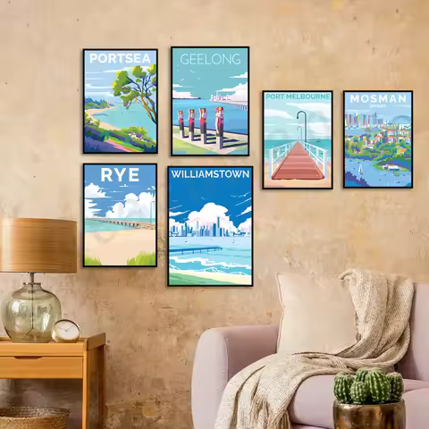 Mosman Sydney, Geelong Waterfront, Newport Melbourne, Altona Beach, Williamstown Beach, Rye Victoria