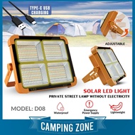 Solar LED Light Portable Rechargeable Emergency Lamp Night Market Stall Lamp Camping Lamp