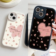 Case for Infinix Hot 11S 10S 10T 11 10 9 Play NFC Note 8 Smart 6 5 Oval Big Eye Soft Phone Case Motif Pink Butterfly and Love