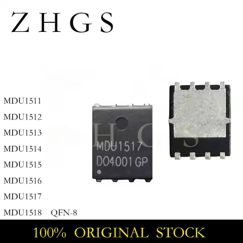 10PCS MDU1511 MDU1512 MDU1513 MDU1514 MDU1515 MDU1516 MDU1517 MDU1518 QFN-8 MOS TRANASISTOR NEW STOC