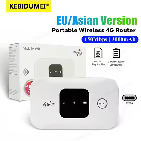 KEBIDUMEI 4G Mobile WIFI Router 150Mbps 4G LTE Wireless Router Portable Pocket MiFi Modem Mobile Wif
