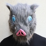 Kimetsu Demon Slayer Halloween No Yaiba Hashibira Inosuke Pig Mask Cos Cosplay
