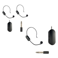 2.4G Wireless Head-Mounted Lavalier Microphone Set Transmitter with Receiver for Amplifier Voice Speaker