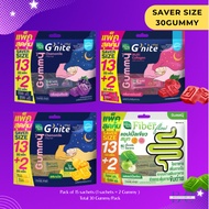 Handy Herb G'Nite Gummy Saver Pack 30Gummy,G'Nite Gummy Collagen,Fiber Flow,