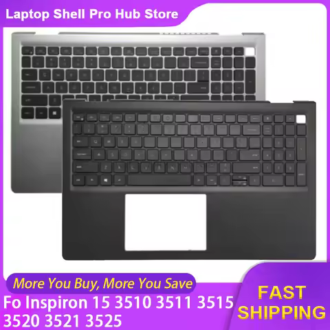 New Original Laptops For Dell Inspiron 15 3510 3511 3515 3520 3521 3525 Palmrest Upper Cover Keyboar